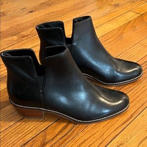 Cole Haan Black Leather Ankle Booties